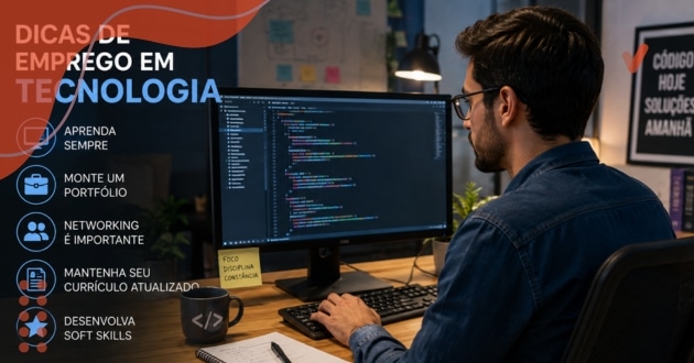 Dicas de emprego em tecnologia