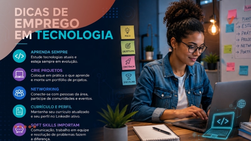 Oportunidade de trabalho em tecnologia 
